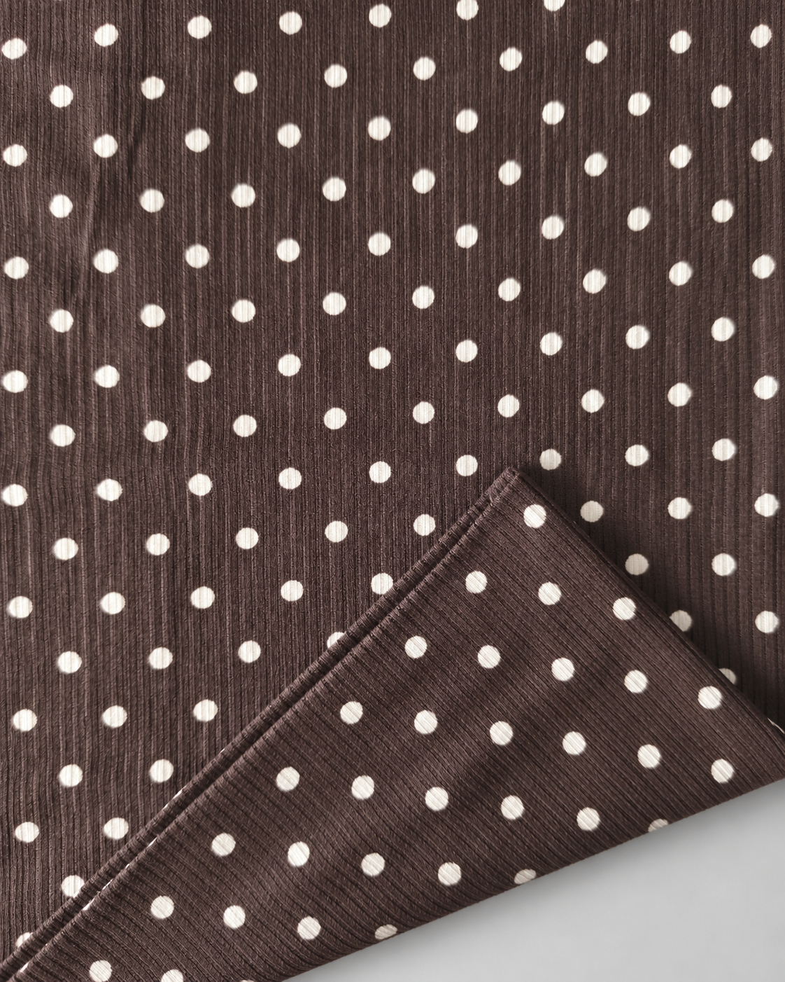 Double-Layer Maxi Pencil Skirt | Brown Polka