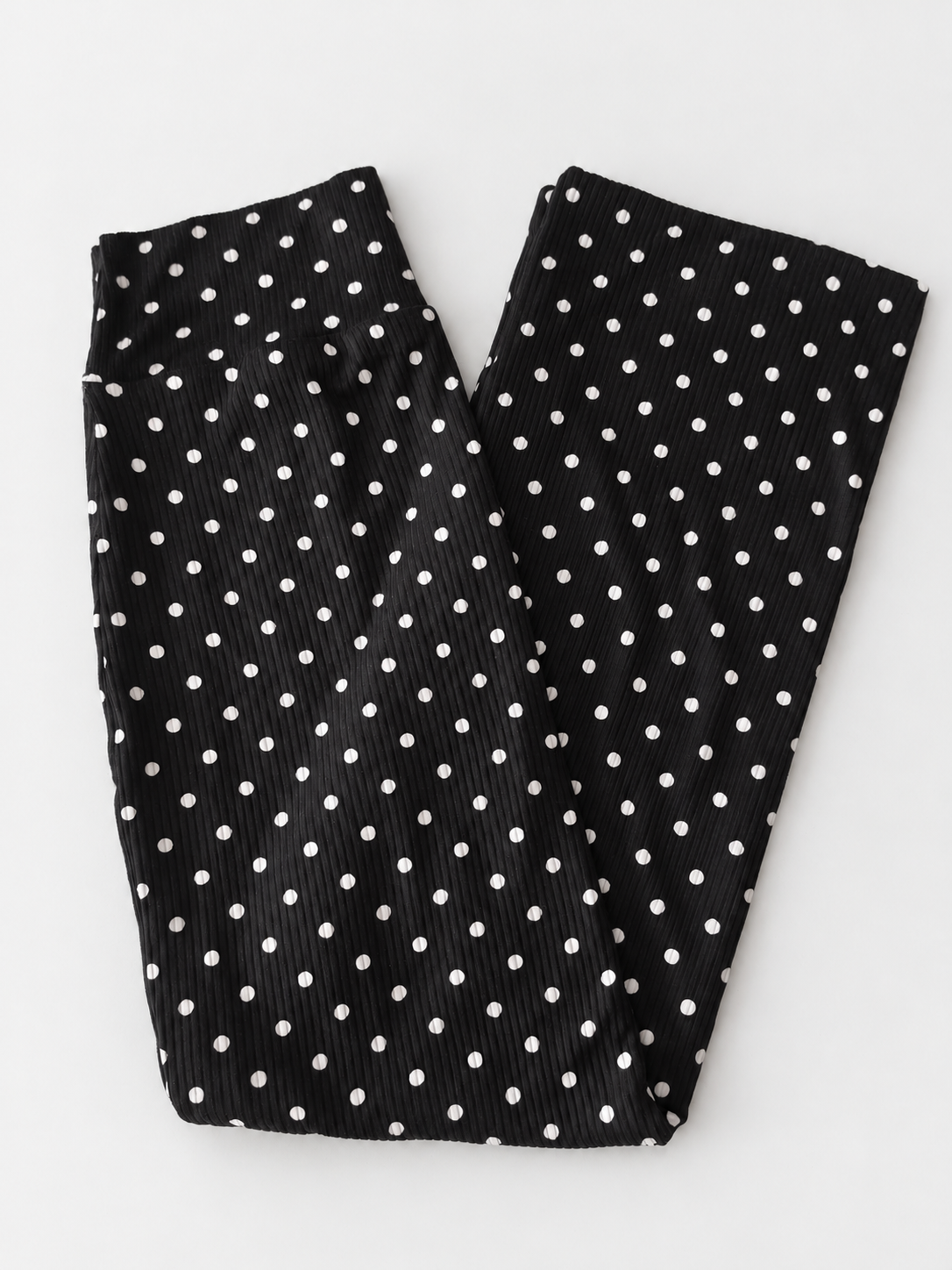 Double-Layer Maxi Pencil Skirt | Black Polka