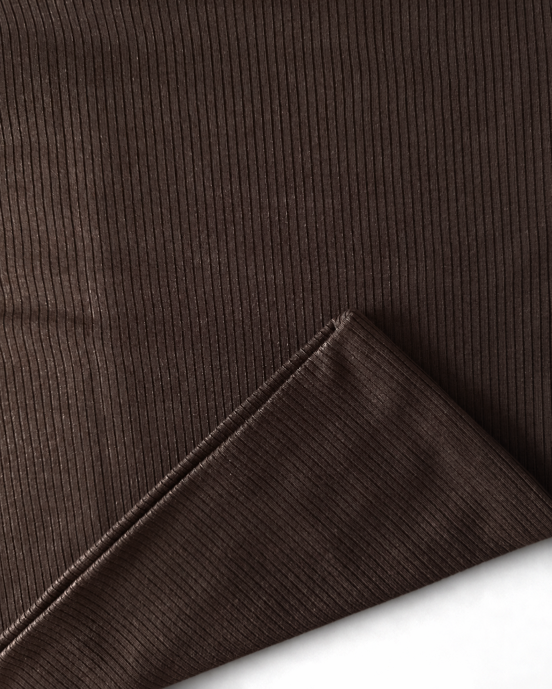 Double-Layer Maxi Pencil Skirt | Dark Brown