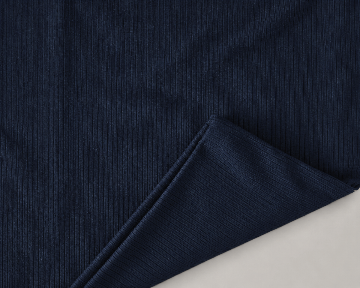 Double-Layer Maxi Pencil Skirt | Navy