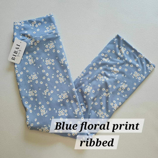 Blue floral print